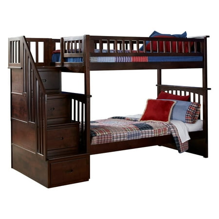 atlantic furniture columbia staircase twin over twin bunk bed atlantic furniture columbia staircase twin over twin bunk bed
