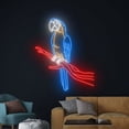 thumbnail image 4 of Handmadetneonsign Blue Parrot Neon Sign, Blue Parrot LED Light, Parrot Neon Light, Blue Parrot Sign, 4 of 5