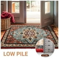 thumbnail image 4 of Sonoro Kate 2x3 Area Rugs for Living Room Bedroom, Non Slip Boho Machine Washable Indoor Floor Carpet, Red, 4 of 7