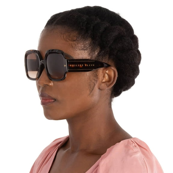 Philipp Plein sunglasses SPP038M WOMAN 56/20/135 0722 AVANA SCURA LUCIDA