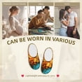 thumbnail image 7 of KLL Deep Yellow Colorful Sunflower Pattern Adult Unisex Cozy Slippers,Fuzzy Slip-on Slippers TPR Sole Slippers Comfort Plush Home Footwear for Indoor & Outdoor-35/36, 7 of 7