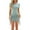 Green, variant on ZVNAΖH Women's Summer Casual Scoop Neck Slim Fit Short Sleeve Bodycon Mini Dresses Two Side Drawstring Beach Vacation Sundresses