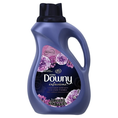 Serenity Lavender - Downy Infusions Lavender Serenity Liquid Fabric Conditioner (Fabric Softener), 77 fl oz 83 loads