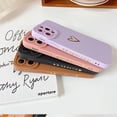 thumbnail image 2 of Compatible with iPhone 11 Pro Max Case for Women, Bronzing Luxury Heart Phone Case Cute Side Small Pattern Soft TPU Full Camera Lens Protective Case for 11 Pro Max -6.5 inch (Brown), 2 of 14