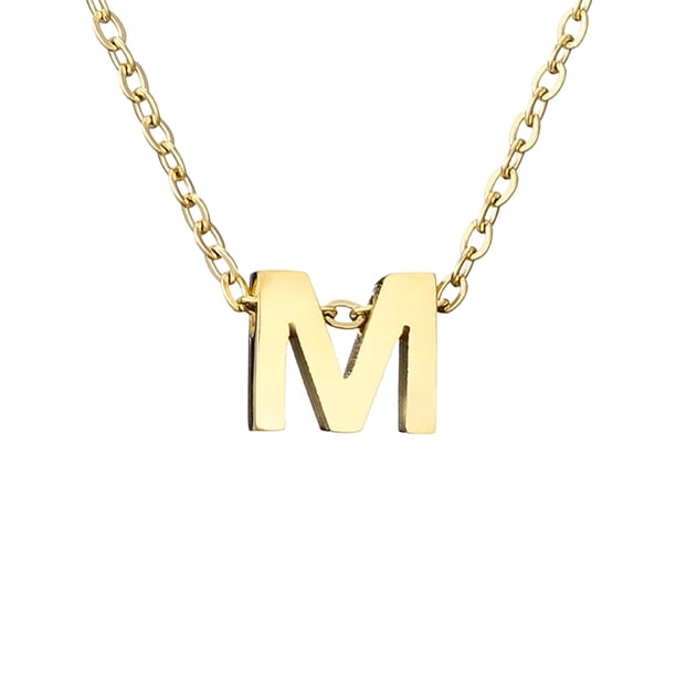 Delicado collar de oro para las mujeres lindo nombre de la letra gargantilla collares para niñas joyas