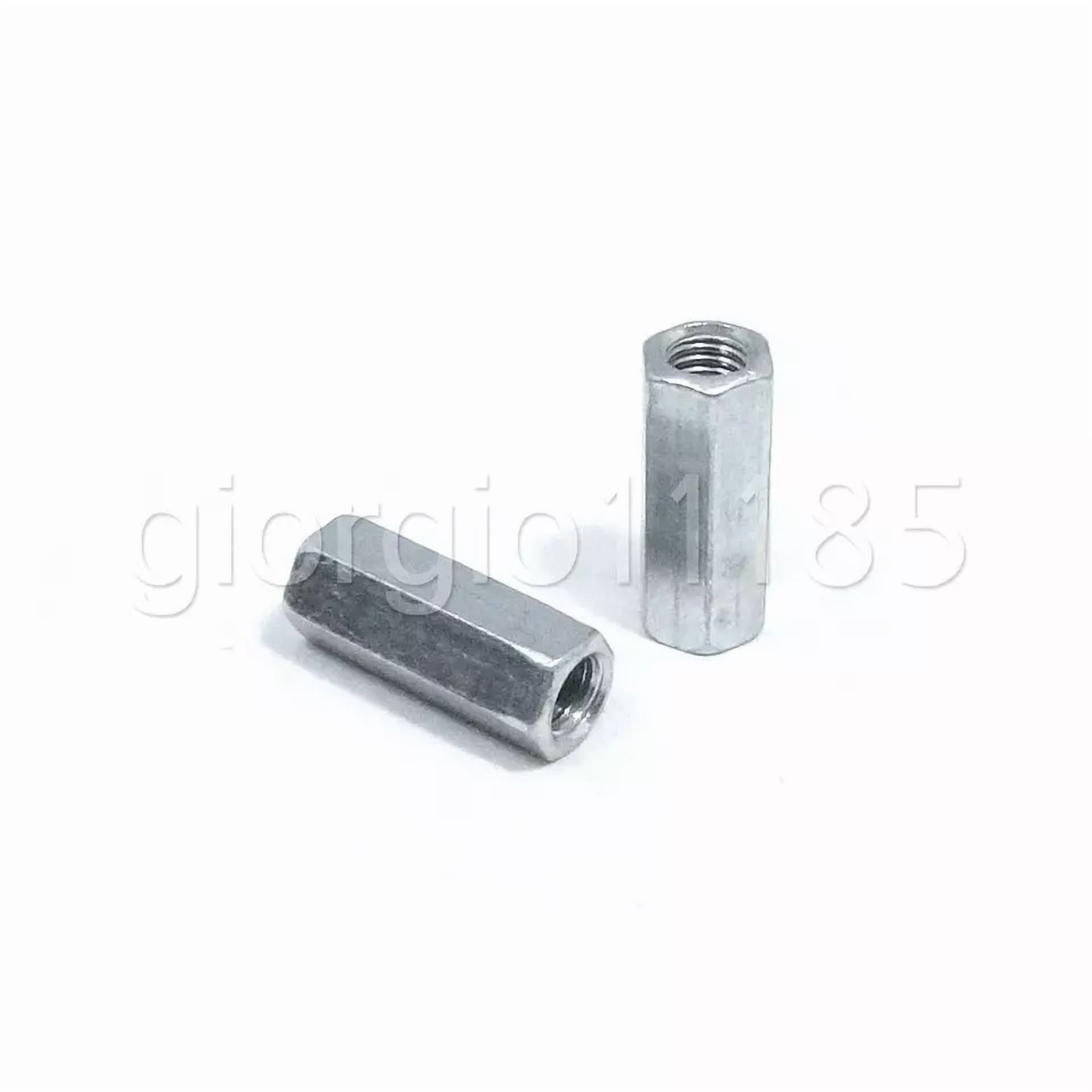 CIRCLE- Us Stock 5Pcs M8 X 1.25 X 50Mm Long Rod Coupling Hex Nut Connector Zinc Plated