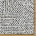 thumbnail image 4 of Malini Devyn Charcoal Gray Modern Geometric High-Low Area Rug, 8x10, 4 of 6
