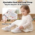 thumbnail image 3 of STQ Toddler Girl Shoes Wide Toe Box Girls Canvas Sneakers Zero Drop Kids Barefoot Shoes for School Preschool Daycare First Walking Indoor Outdoor, 3 of 6