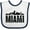 White and Navy, variant on Inktastic Miami Skyline Grunge Boys or Girls Baby Bib