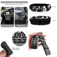 thumbnail image 6 of HUIACONG Boho Elephant Floral Car Seat Covers Full Set 14 Pcs Universal Fit Auto Interior Accessories with Steering Wheel Cover Seat Belt Pads Rearview Mirror Cover Coasters, 6 of 7
