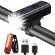 thumbnail image 1 of Luces para bicicleta Chasinglee de 1200 lúmenes, recargables por USB, IP65, 1 of 9