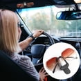 thumbnail image 4 of 2 paquetes de soporte universal para gafas de sol para visera de coche, soporte para gafas de sol, clip de cuero, colgador de gafas y clip para tarjeta de billete, soporte para gafas para coche (negr, 4 of 5
