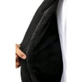 thumbnail image 6 of X RAY JEANS Mens Faux Shearling Shawl Collar Cable Knit Cardigan Sweater, Black, S, 6 of 6
