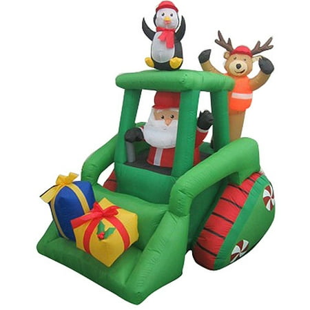 Airblown Inflatables 6' Santa in Utility Vehicle