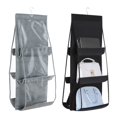 thumbnail image 1 of Paquete de 2 organizadores de bolsos, 6 bolsillos, bolsa de almacenamiento a prueba de polvo, bolsa de soporte plegable, bolso colgante, organizador de monedero oso de fresa Hogar, 1 of 5