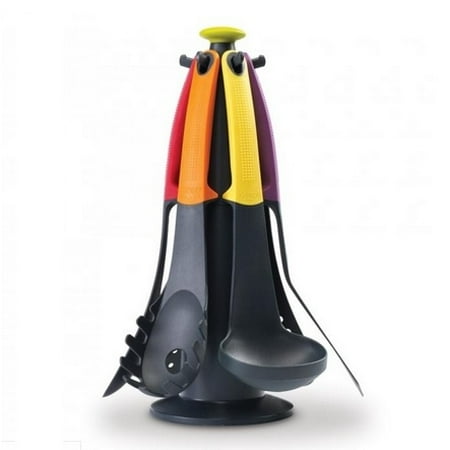 Joseph Joseph Elevate Carousel Nylon Kitchen 6pc Utensil Set W/Rotating Stand Joseph Joseph Elevate Carousel Nylon Kitchen 6pc Utensil Set W/Rotating Stand