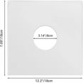 thumbnail image 2 of 20 Pcs Album Protector Covers for Album Vinyl Records,Tutuviw 7" LP Record Jackets for Collections Storage,Cardboard Vinyl Record Sleeves with Hole, Vinyl Record Inner Sleeves, White, 2 of 8