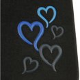 thumbnail image 4 of BDK Blue Love Hearts Pattern Car Floor Mats, 4 Pieces, 4 of 9