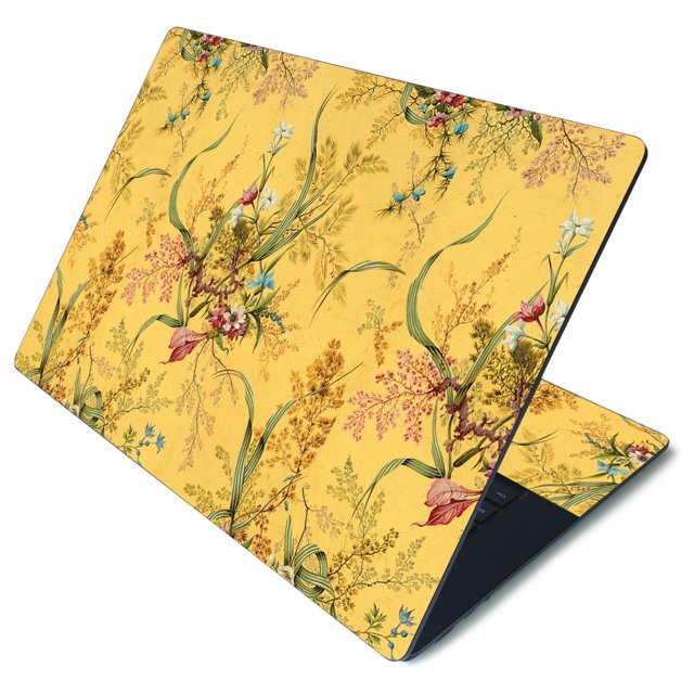 Skin Decal Wrap Compatible With Microsoft Surface Laptop 3 15" Sticker Design Yellow Marble End