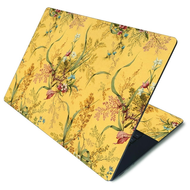 Skin Decal Wrap Compatible With Microsoft Surface Laptop 3 15" Sticker Design Yellow Marble End