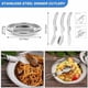 thumbnail image 2 of Juego de 13 sartenes ligeras de aluminio para acampar, incluye bolsa de malla, hervidor, cuchillo, tenedor, cuchara, 2 tazas y gancho., 2 of 5