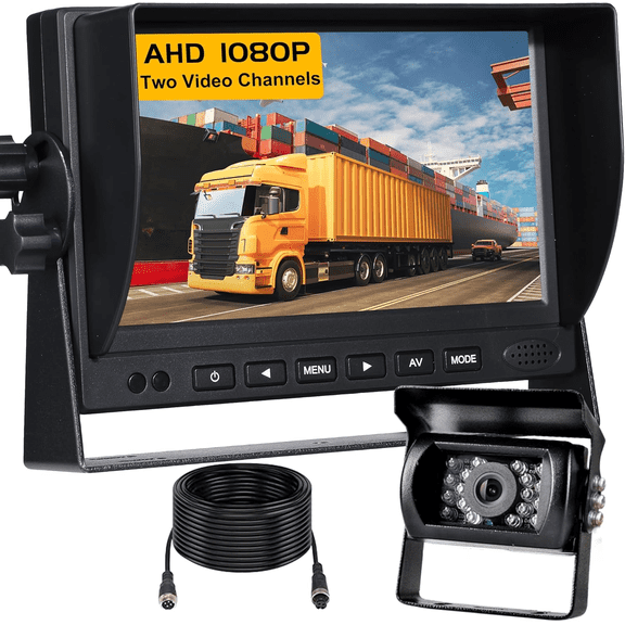 RV Backup Camera, HD 1080P Rear Cam Reverse Back up Camera System with 7 Inch Monitor for RV Truck Trailer Pickup SUV Camper Jeep Car