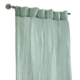 thumbnail image 2 of Loft Living Peoria Sheer Dual Header Indoor Curtain 52 x 108 in Pale Thyme, 2 of 5