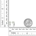 thumbnail image 3 of Gem Stone King 925 Sterling Silver Dangle Earrings Set Round Near Colorless 1.60cttw Moissanite, 3 of 3
