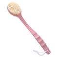 thumbnail image 1 of Cepillo de ducha corporal de plástico con mango largo, limpieza de espalda y baño, color rosa, 1 ud., 1 of 2