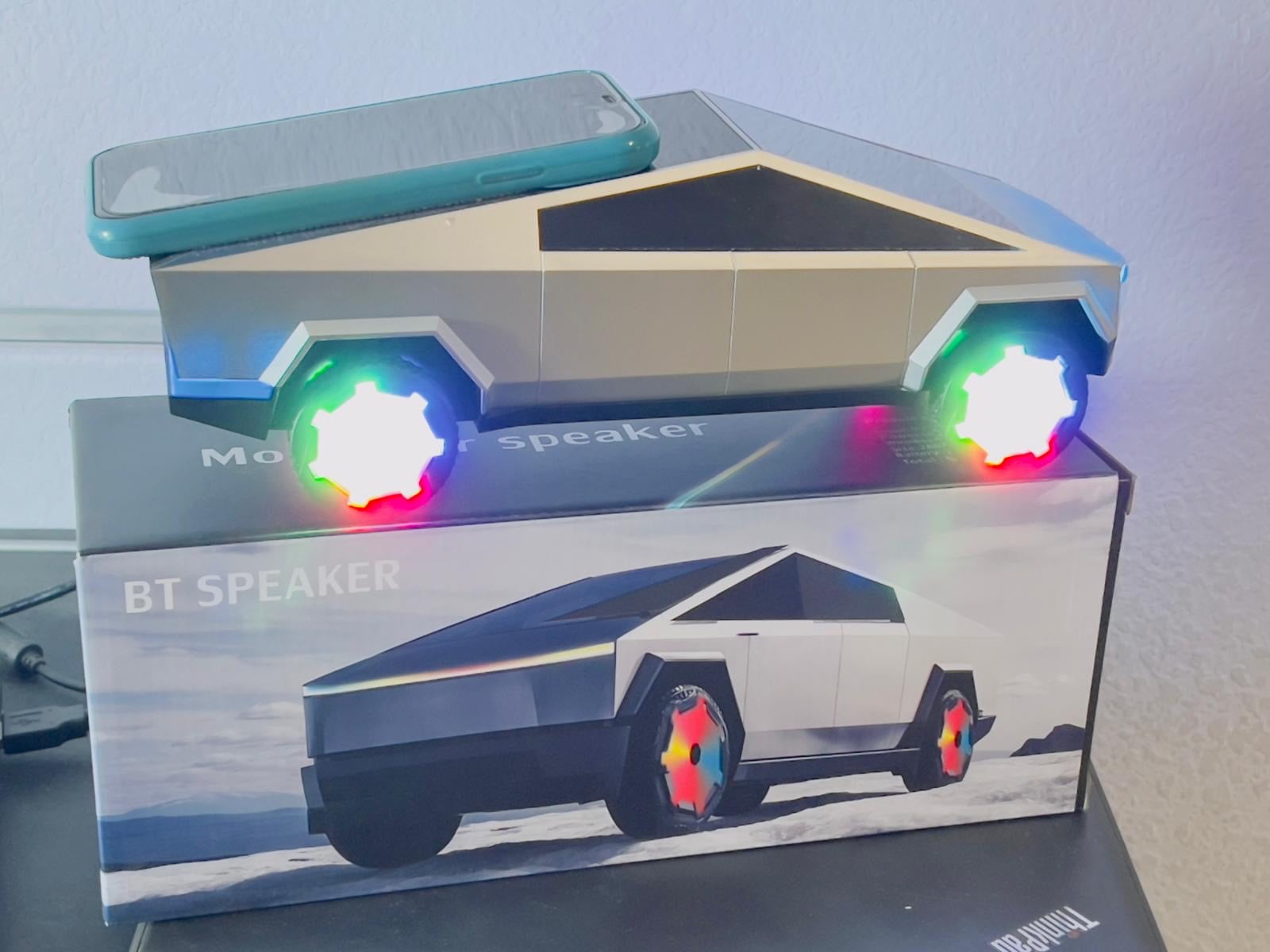 BT Cybr Truck Shape Bluetooth Portable Speaker LED light support USB/FM