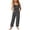 Black, variant on TBWNWG Girls Casual Wide Leg Romper Polka Print Front Pockets Kids Stylish Loose Fit Piece Jumpsuit for Children Daily Wear