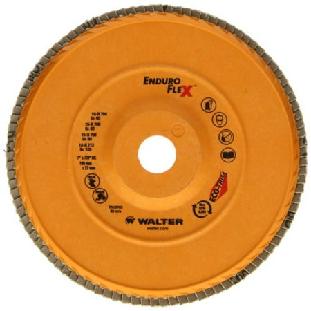 

Walter 15R706 ENDURO-FLEX Abrasive Flap Disc - [Pack of 10] 60 Grit 7 in.