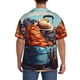 thumbnail image 3 of Balery Colorful Travel Luggage Gear Camisa Casual de Manga Corta con Botones para Hombre, Texturizada, Estilo Cubano, para Playa, Verano-X-Large, 3 of 5