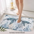 thumbnail image 3 of Summer Sea Turtle Door Mat&nbsp;Indoor Outdoor Entrance, Non Slip Small Rug for Kitchen Bathroom Entryway Rug, Ocean Coastal Coral Flower Blue Washable Doormat Floor Mat 18x30 Inch, 3 of 8