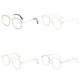 thumbnail image 5 of Guardurnaity Gafas de miopía de Metal con lentes antiazules, gafas cuadradas transparentes, gafas graduadas plateadas, luz plana antiazul Type3 NO3, 5 of 6
