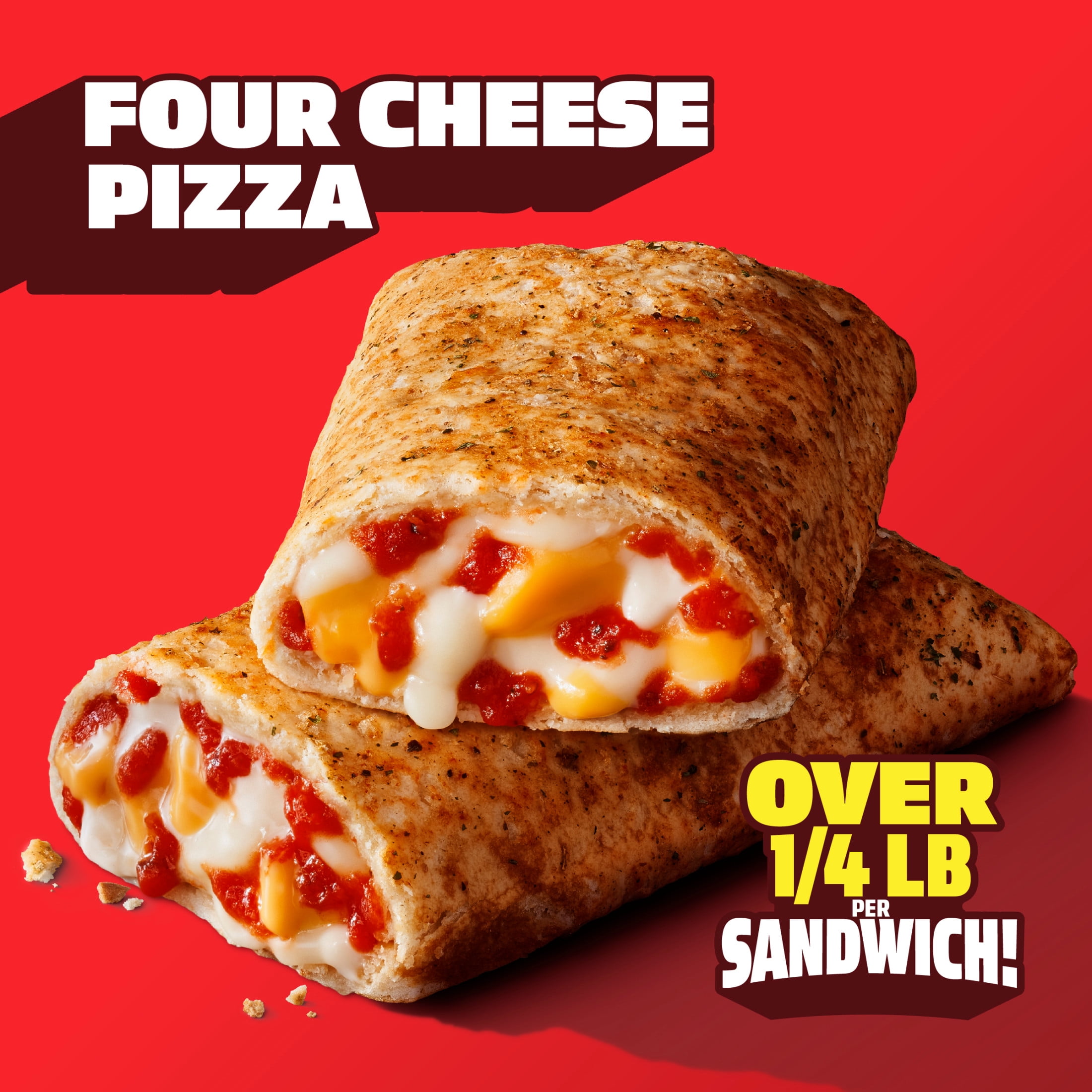 Hot Pockets Four Cheese Pizza, Frozen Snack, 2 Pack 8.5 oz