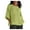 Mint Green, variant on iHengLiXing Tops for Women Plus Size Women's Summer Fashion Cropped Sleeves Round Neck Cotton Line Loose Shirt Blouse