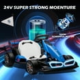 thumbnail image 3 of JoyWheels 24V Go Cart  for Kids,Licensed BMW Drift Cart with 400W Powerful Motor, Electric Ride on Go Kart for Kids Age 6+,8 mph,Blue, 3 of 9