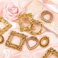 thumbnail image 6 of 10 Pcs Vintage Mini Picture Frames Baroque Antique Small Resin Jewelry Display Table Frame for Christmas DIY Photo Holiday Party Decoration, 6 of 7