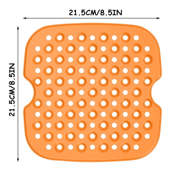 Reusable Fryer Lining Square Non-Stick Pan Silicone Mat Fryer Mat