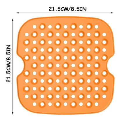 

Chueow Reusable Air Fryer Lining Square Non-stick Pan Silicone Mat Air Fryer Mat Kitchen Supplies