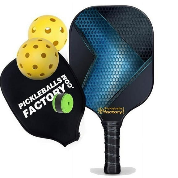 Pickleball Factory PB0009-11-G Usapa Pickleball Paddles - Hexagon Grids Best Pickleball Paddles 2021 for Beginners Pickle Tennis - Pickleball Glove, Glassfiber Graphite