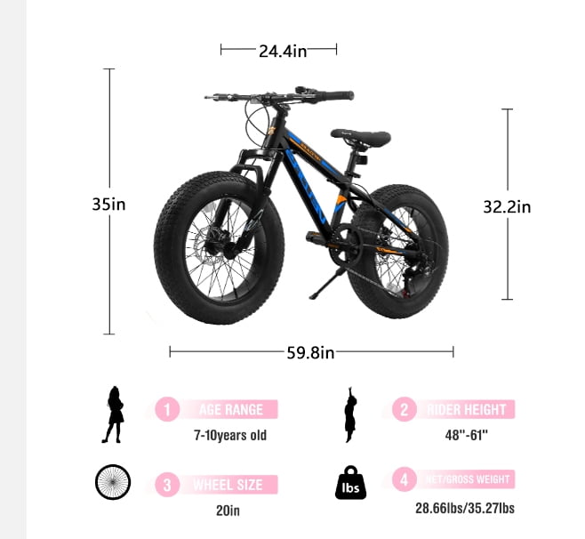 TheEshow 20 Inch Mountain Bike