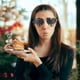 thumbnail image 3 of Heart Sunglasses Dripping Heart Shaped Sunglasses Fun Sunglasses Women 90s Glasses, 3 of 4
