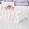 thumbnail image 5 of Erosebridal Kids Cute Camper Twin Quilt Set For Travel Trailers,Pink Flowers Floral Twin Coverlet Set For Girls,2 Pieces, 5 of 7
