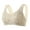 Beige, variant on XMMSWDLA Women's Button Front Lace Bra Full Coverage Wirefree Plus Size Nursing Sports Bra Bras for Women Full Coverage