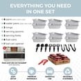 thumbnail image 2 of Kit Desechable para Buffet con Bandejas Calentadoras Alpha Living 6 Piezas, 2 of 7