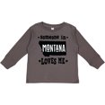 thumbnail image 3 of Inktastic Montana Someone Loves Me Boys or Girls Long Sleeve Toddler T-Shirt, 3 of 5