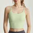thumbnail image 2 of Camisola deportiva con tirantes finos para correr, con almohadilla fija integrada para el pecho, a prueba de golpes, de secado rápido, para la espalda y fitness, 2 of 6