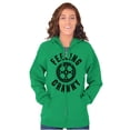 thumbnail image 4 of Feeling Cranky Bicycle Crank Cyclist Zip Up Hoodie Men's Women's Brisco Brands 5X, 4 of 6